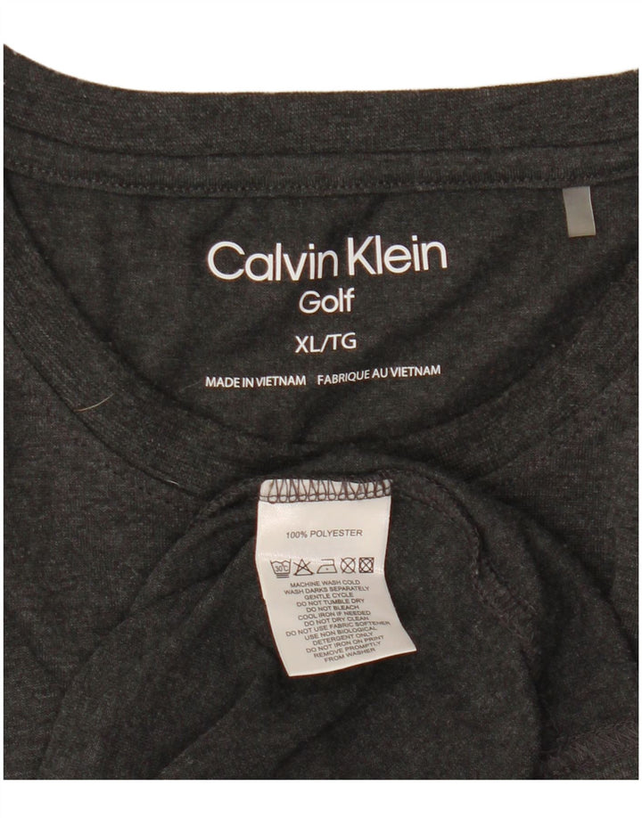 Camiseta masculina Calvin Klein Top XL cinza poliéster