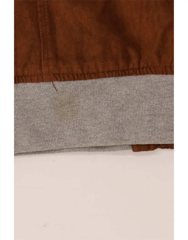 Zara Mens Treino Top Jacket XL Marrom Poliéster