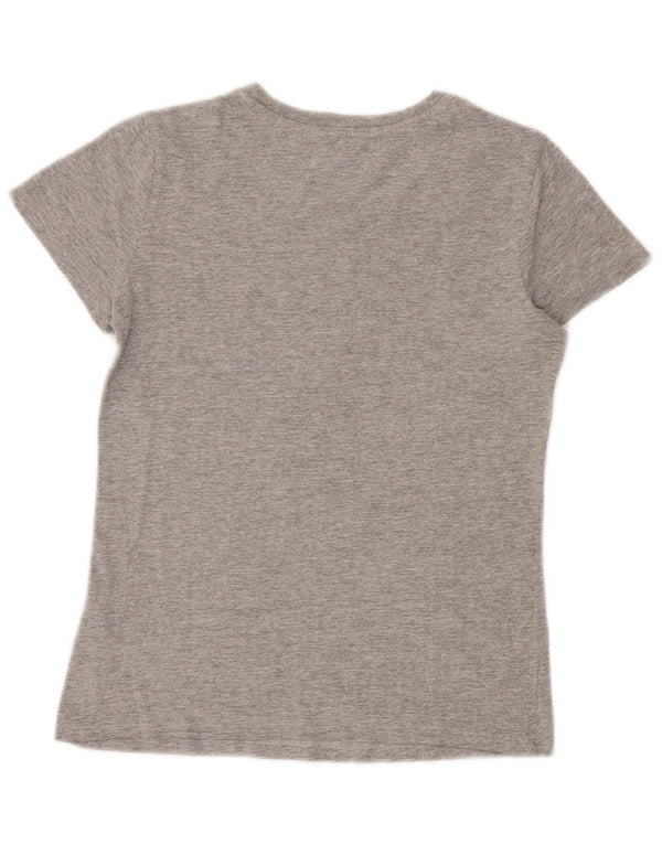 Camiseta Adidas Feminina Graphic Top UK 10 Pequena Cinza Algodão Esportiva