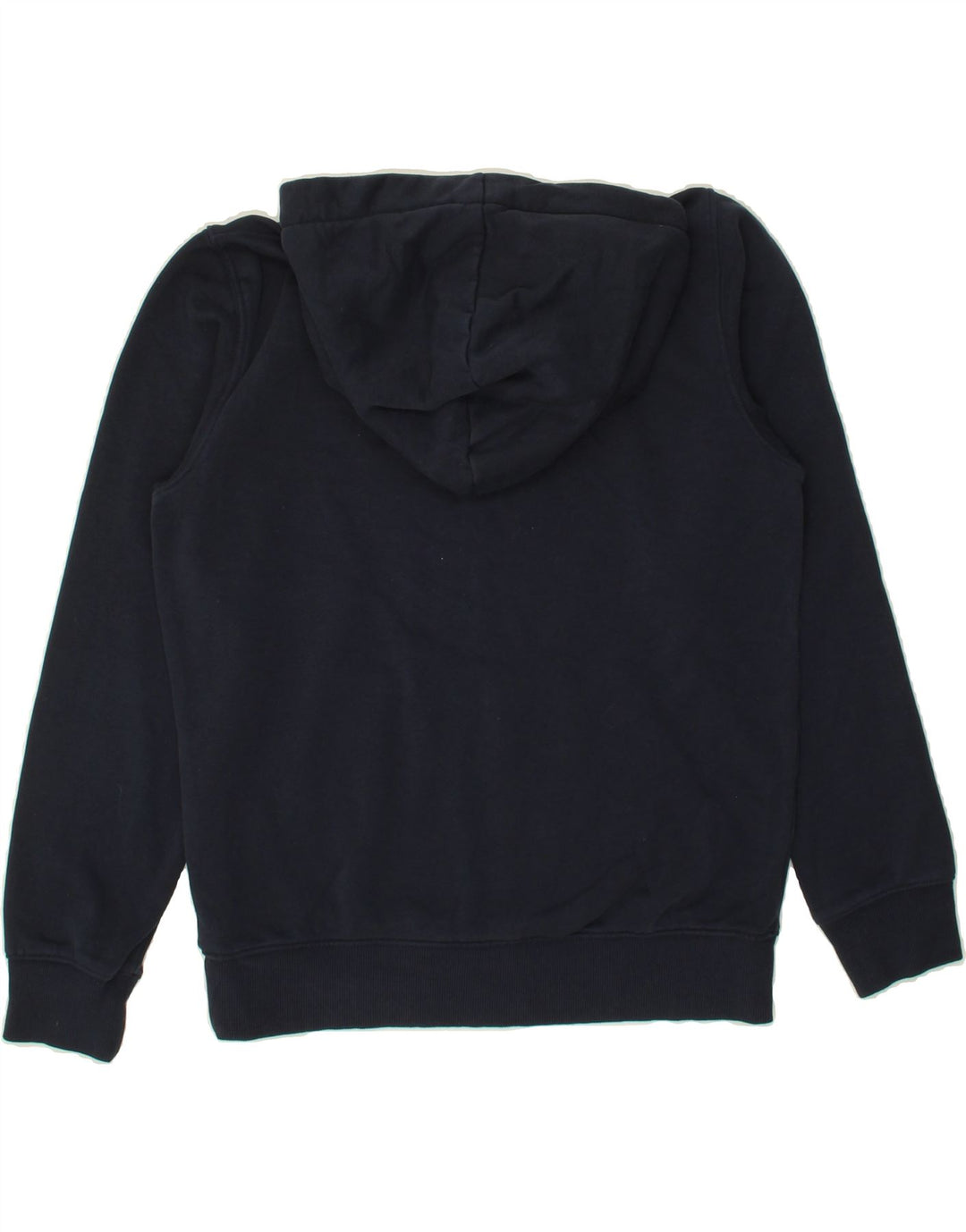 JACK & JONES Mens Graphic Hoodie Jumper Medium Navy Blue Cotton Vintage Jack & Jones and Second-Hand Jack & Jones from Messina Hembry 