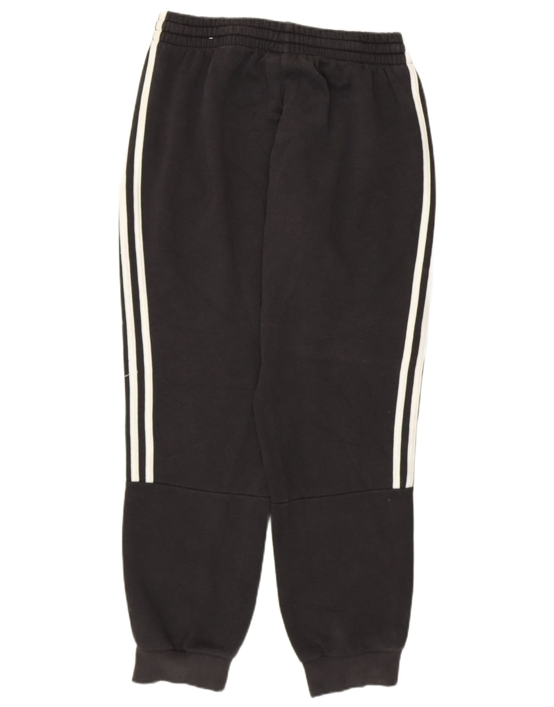 ADIDAS Womens Tracksuit Calças Joggers UK 12 Médio Algodão Preto