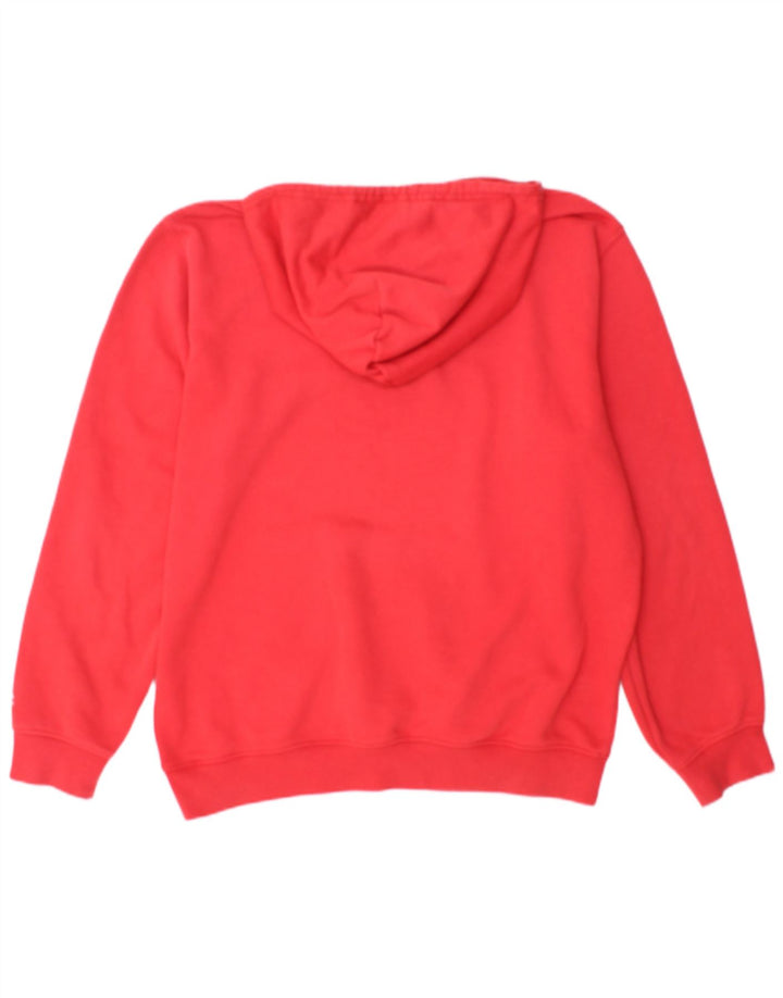 CHAMPION Suéter com capuz gráfico masculino grande vermelho