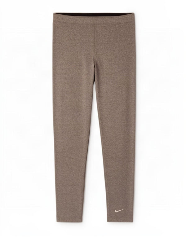 Leggings Nike Feminino UK 18 XL Cinza Flecked Algodão