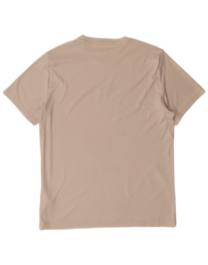 Camiseta masculina CALVIN KLEIN poliéster bege médio