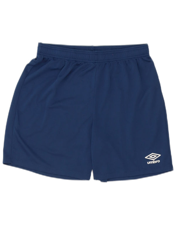 Shorts esportivos femininos Umbro UK 12 médio azul marinho poliéster