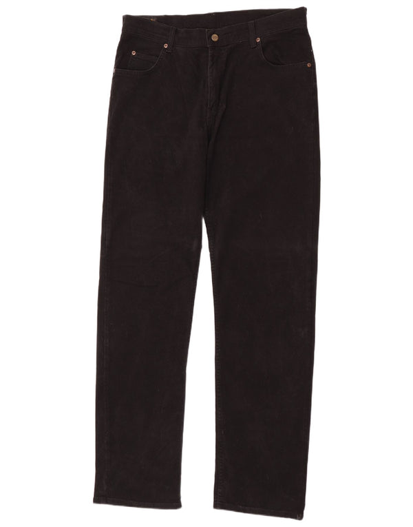 Lee Mens Brooklyn Straight Jeans W36 L36 Algodão Preto