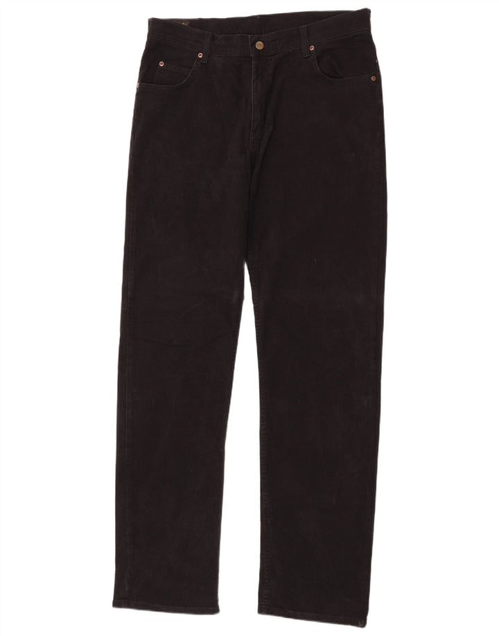 Lee Mens Brooklyn Straight Jeans W36 L36 Algodão Preto