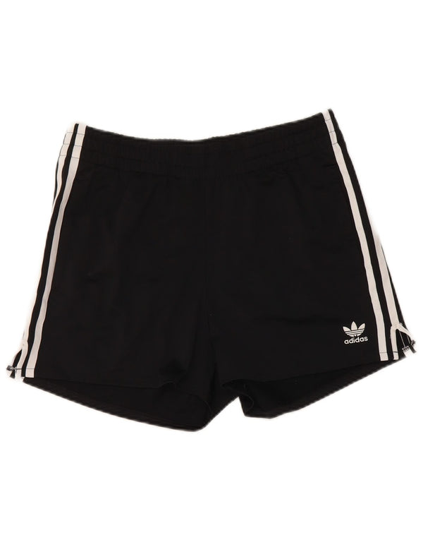 Shorts esportivos femininos Adidas UK 10 pequeno poliéster preto