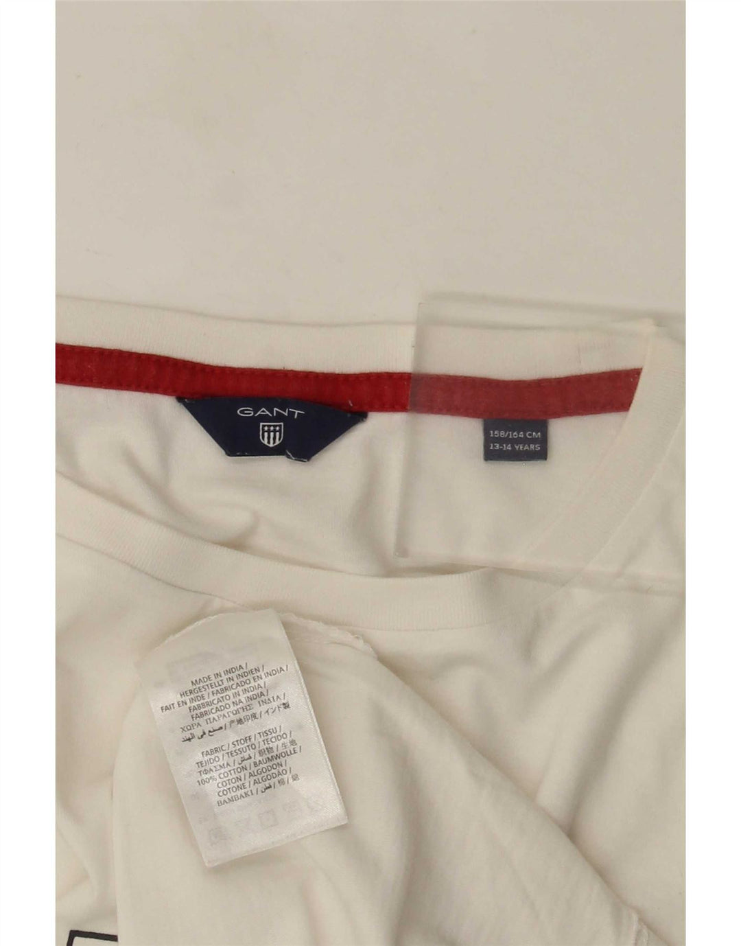Camiseta Gant Boys Graphic 13-14 Anos Algodão Branco