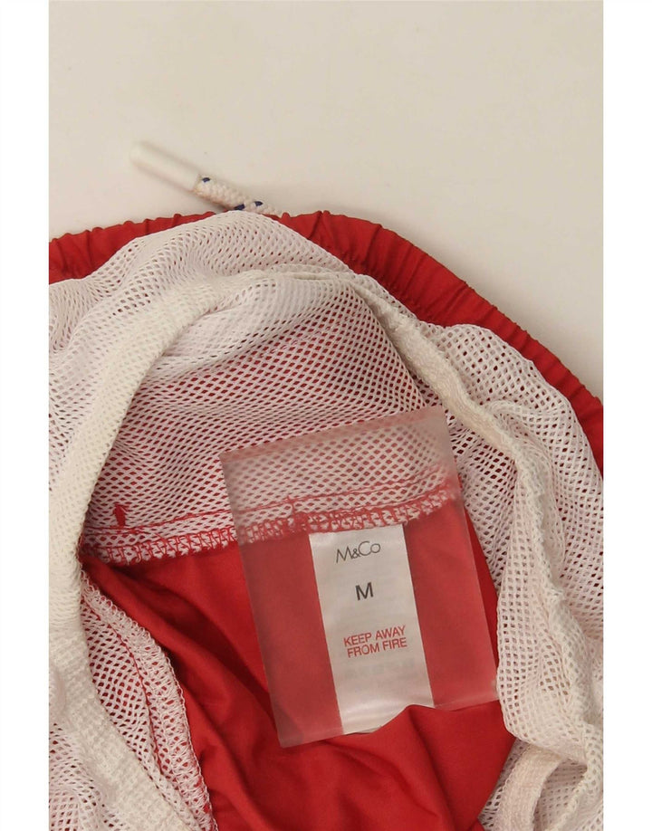 Shorts de natação masculino M&Co poliéster vermelho médio