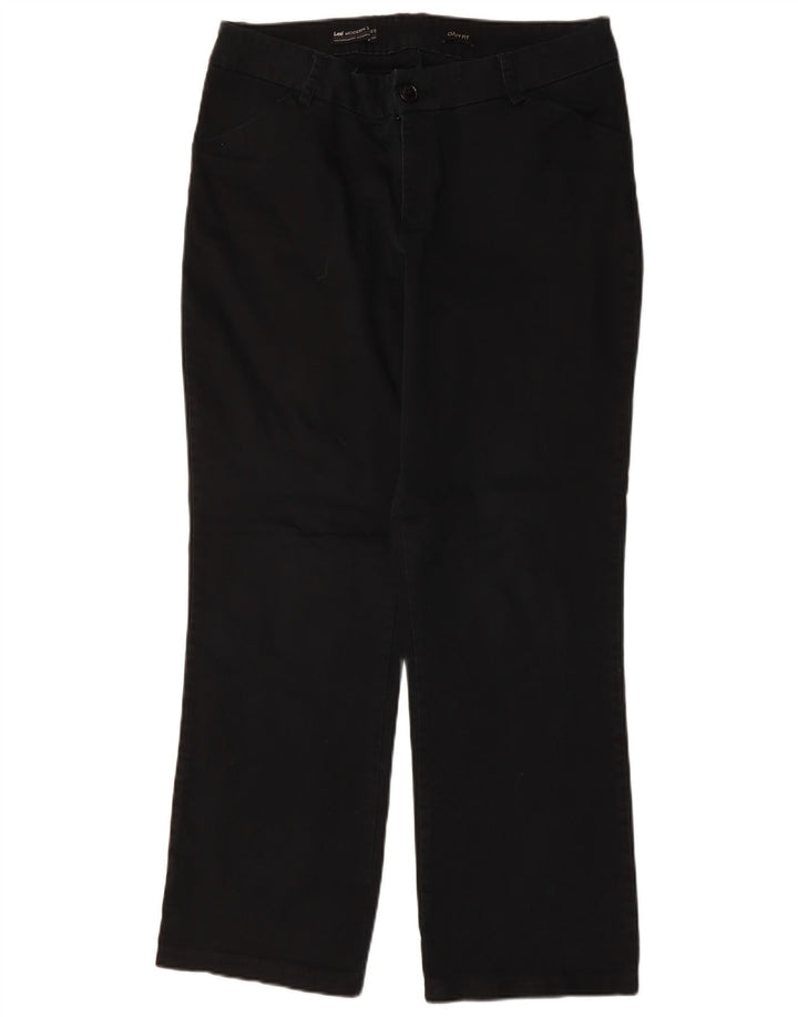 Calça casual feminina LEE Curvy Fit reta W36 L30 azul marinho