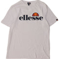 Camiseta feminina Ellesse com estampa gráfica UK 14 algodão branco médio