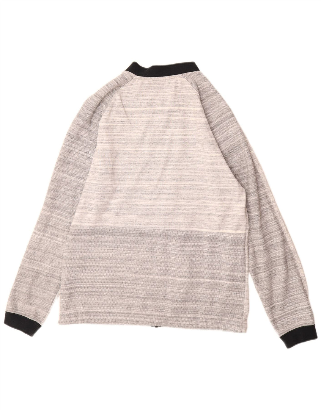 NIKE Mens Tracksuit Top Jacket Médio Cinza Listrado Algodão