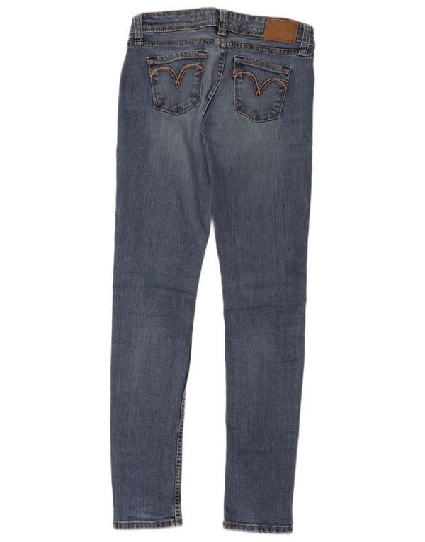 Jeans skinny feminino Levi's com curva leve e cintura baixa W26 L32 algodão azul
