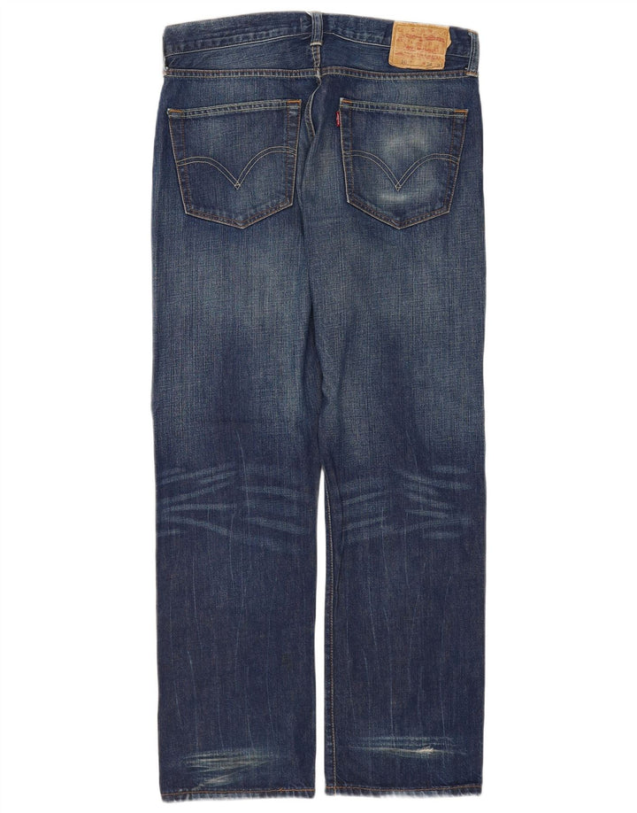 Levi's Masculino 501 Straight Jeans W34 L32 Azul Algodão