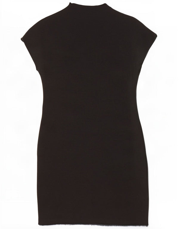 Vestido bodycon feminino Zara Reino Unido 12 viscose preta média