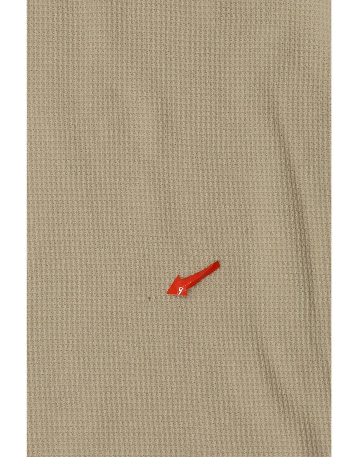 Camisa polo masculina Reebok grande algodão bege