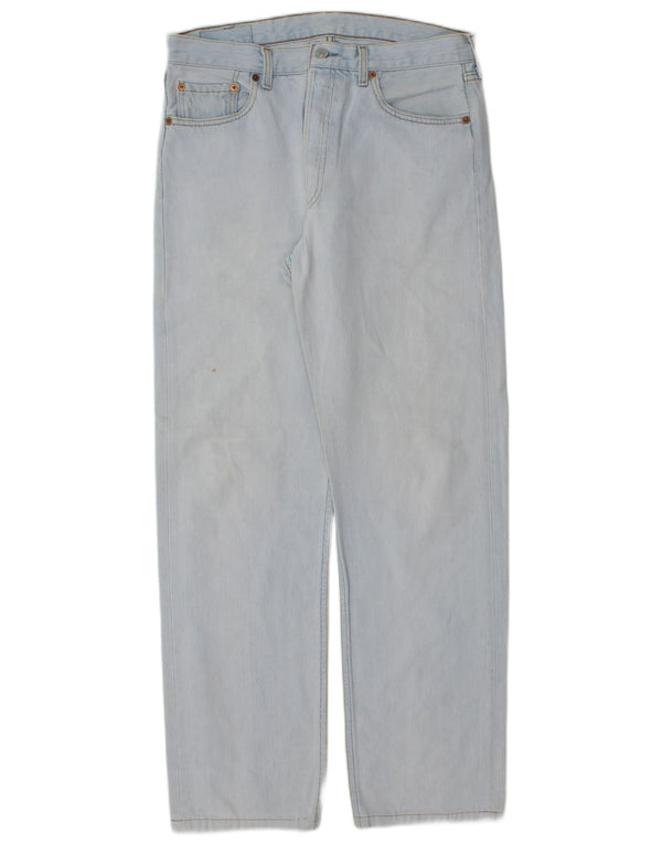 Levi's Mens 501 Straight Jeans W33 L30 Blue Cotton