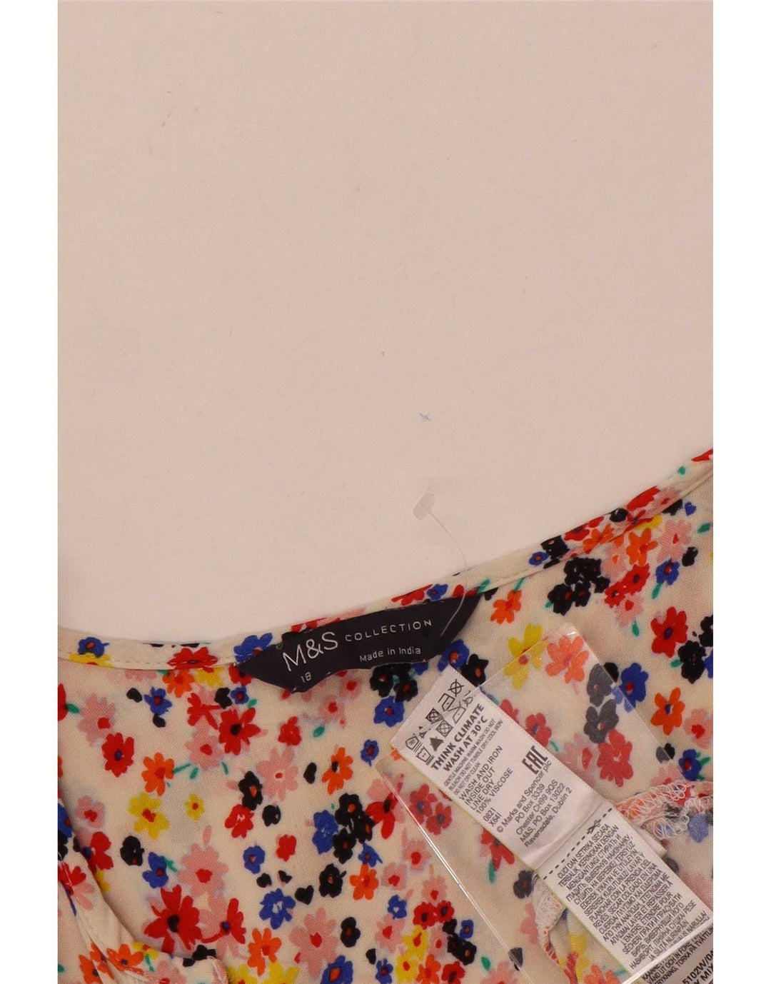 Blusa feminina de manga 3/4 Marks & Spencer UK 18 XL multicolorido