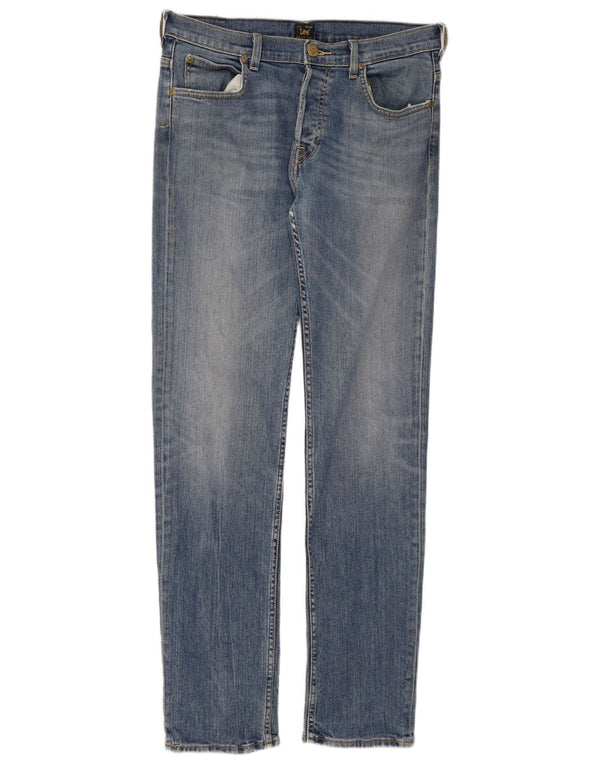 Lee Mens Powell Slim Jeans W33 L34 Azul Algodão