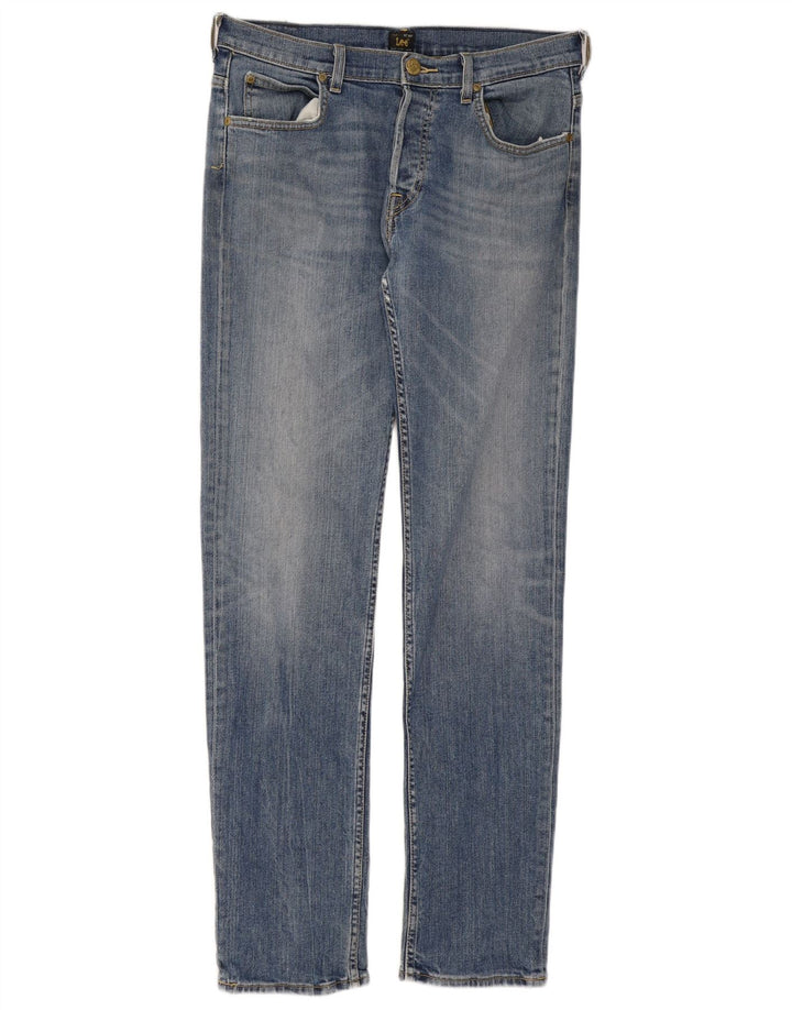 Lee Mens Powell Slim Jeans W33 L34 Azul Algodão
