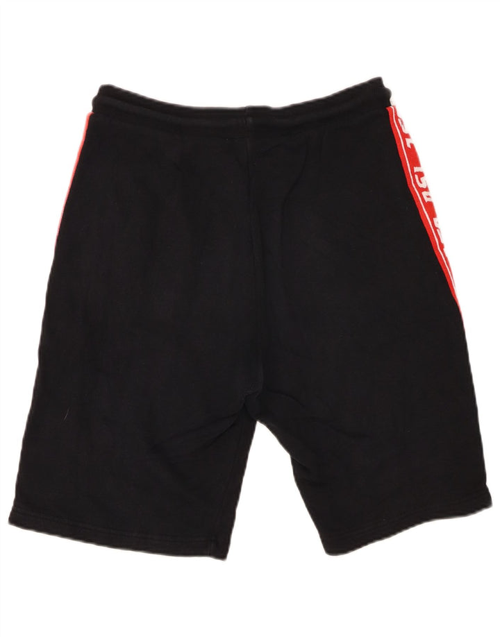 Shorts esportivos gráficos diesel para meninos 14-15 anos algodão preto