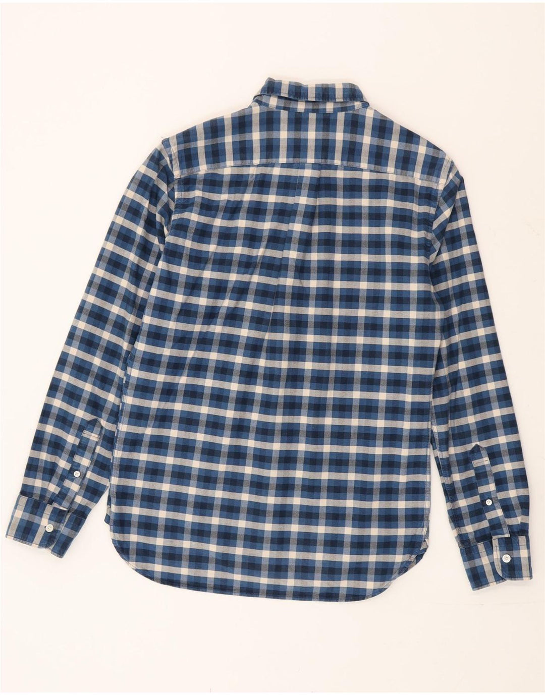 Camisa masculina Levi's pequena xadrez azul algodão