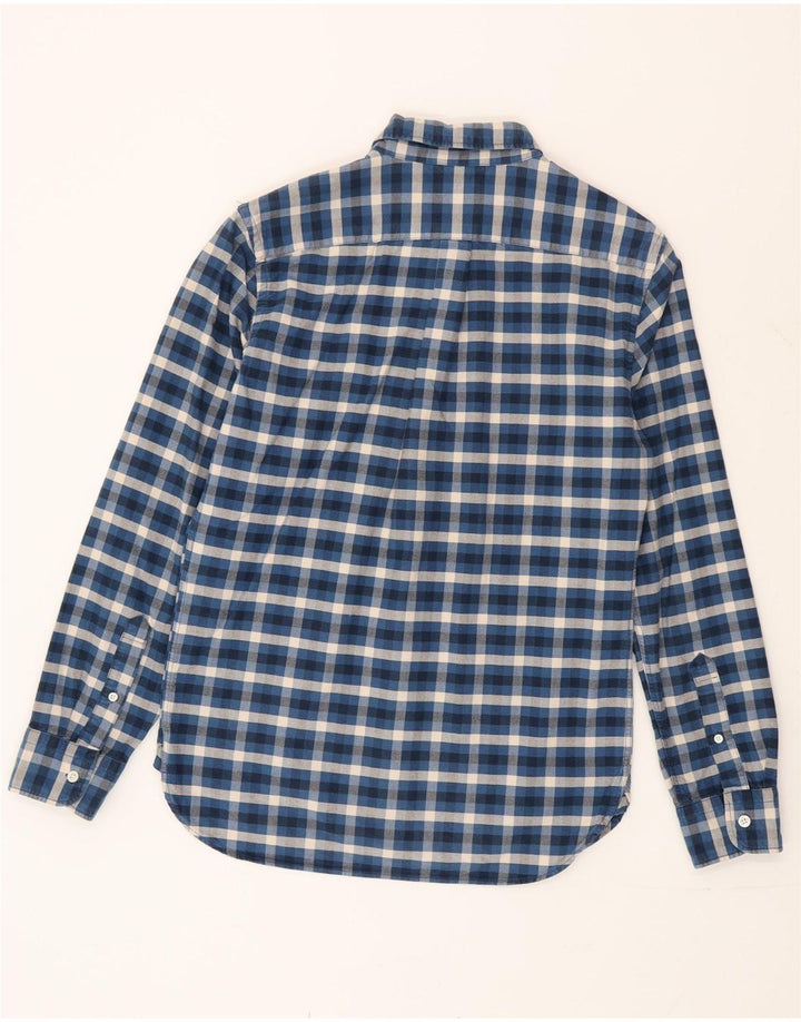 Camisa masculina Levi's pequena xadrez azul algodão