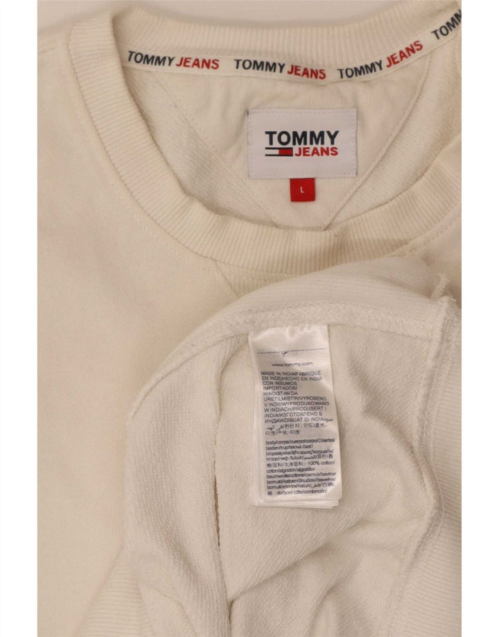 Moletom Tommy Hilfiger Masculino Graphic Regular Fit Suéter Grande Branco