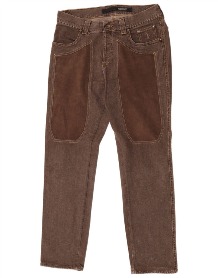 Jeans masculinos Jeckerson Slim W33 L31 algodão marrom