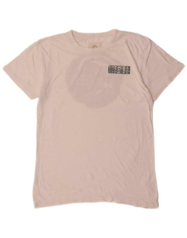 Camiseta gráfica masculina O'Neill Top médio algodão branco