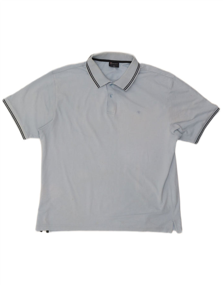 Camisa polo masculina Champion XL azul algodão