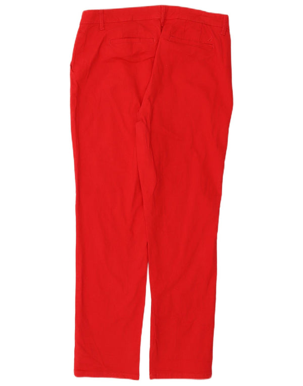 Calça Chino Feminina Nautica US 8 Médio W30 L28 Algodão Vermelho