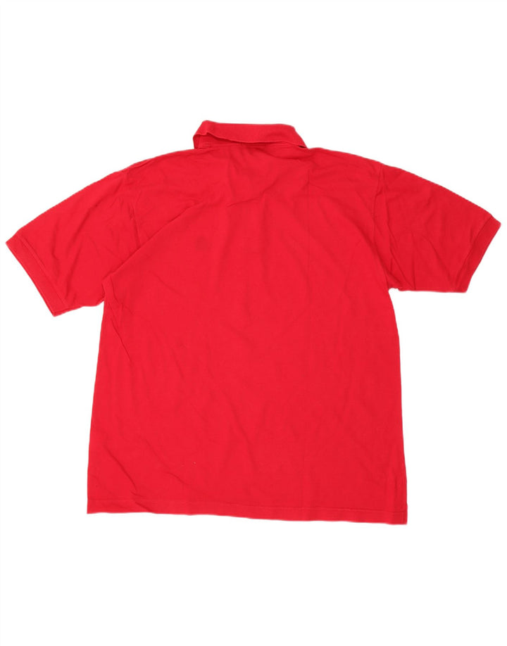 Camisa pólo masculina Sergio Tacchini grande algodão vermelho