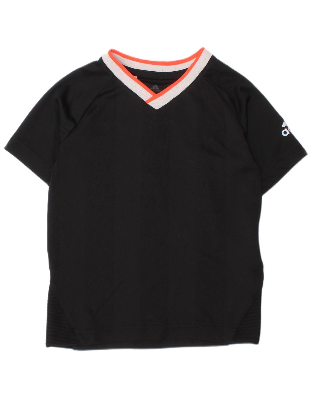 Camiseta Adidas Menino Climalite Top 4-5 Anos Pequeno Poliéster Preto