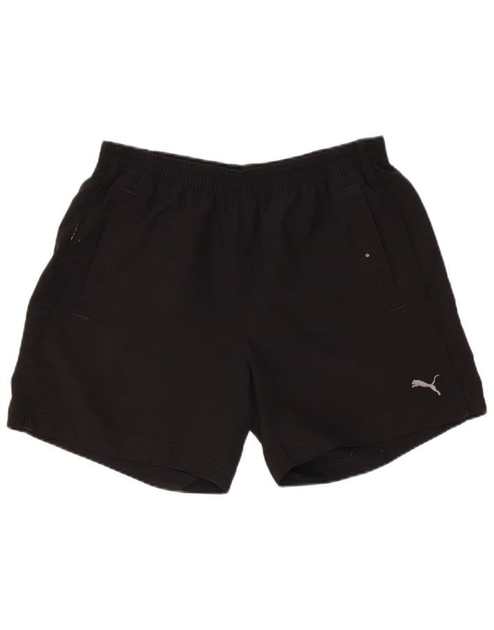 Shorts esportivos masculinos Puma médio preto