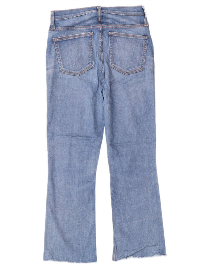 J. CREW Calça jeans feminina Billie Demi Bootcut W27 L25 algodão azul