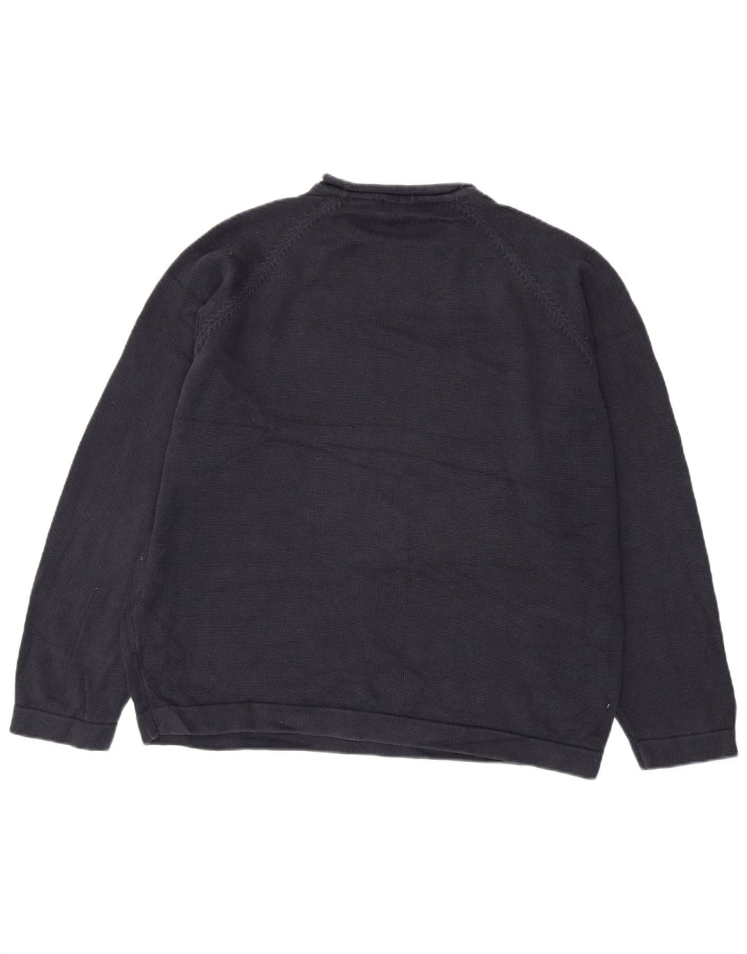 Suéter masculino Marks & Spencer com gola redonda 2XL algodão azul marinho
