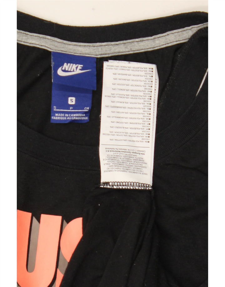 Colete gráfico feminino Nike UK 10 pequeno poliéster preto