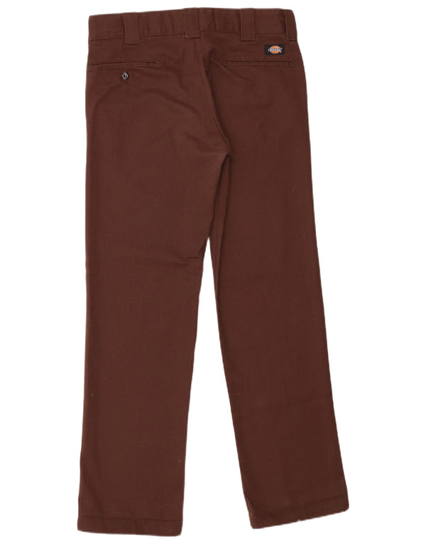 Calças Chino retas masculinas Dickies W32 L31 marrom