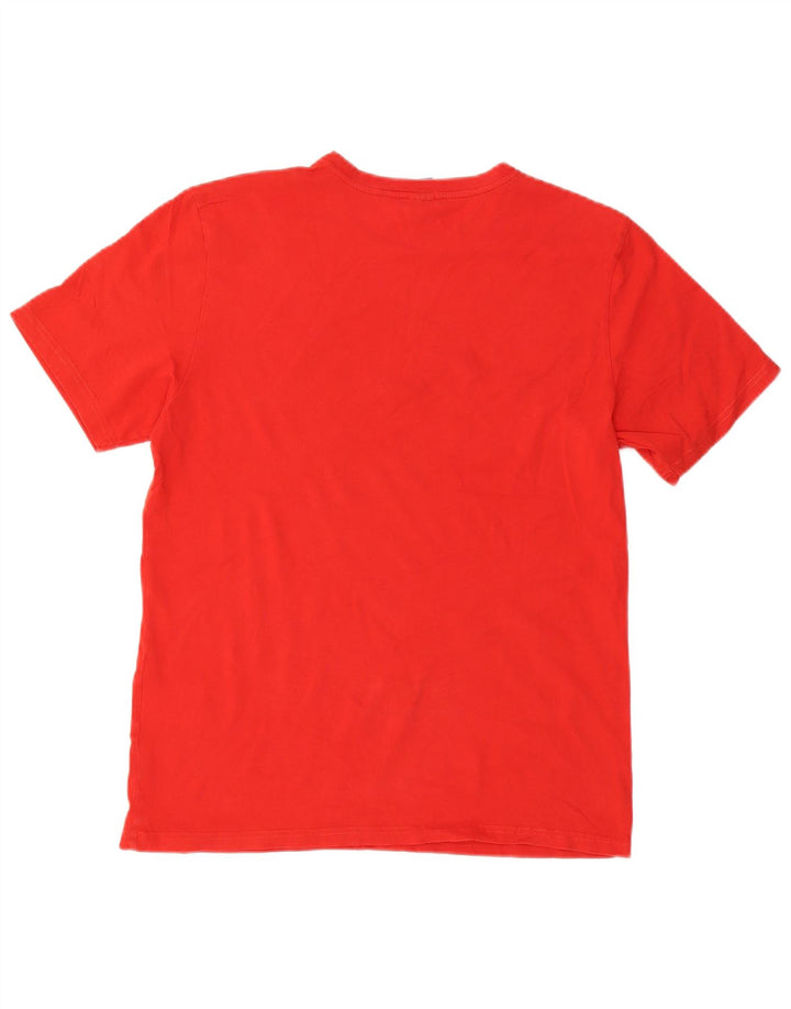 Camiseta masculina North Sails com ajuste regular gráfico top médio algodão vermelho