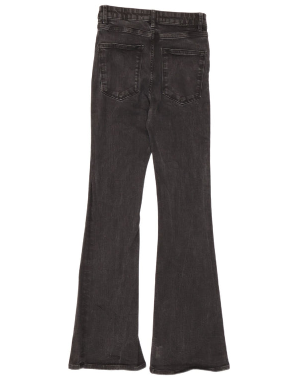 Zara Jeans feminino skinny flared EU 36 XS W26 L31 cinza