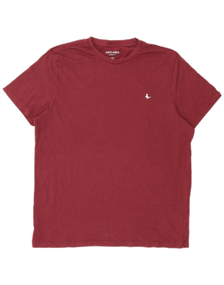 JACK WILLS Camiseta masculina clássica de ajuste grande marrom