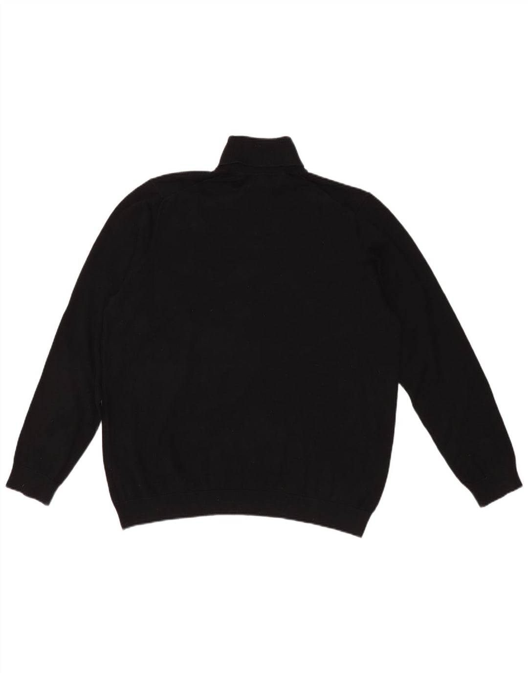 Suéter masculino Marks & Spencer com gola redonda, grande algodão preto