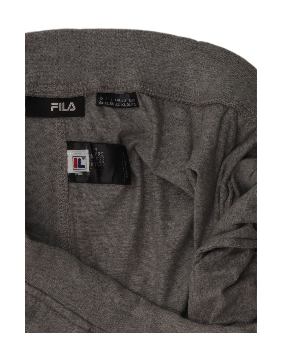 FILA Mens Sport Shorts XL Cinza Algodão