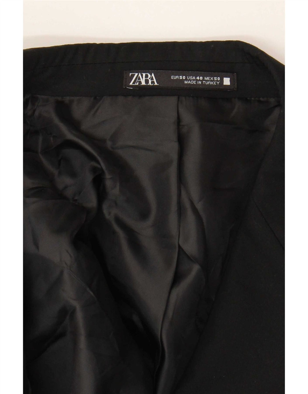 Jaqueta blazer masculina Zara com 2 botões EU 50 médio preto