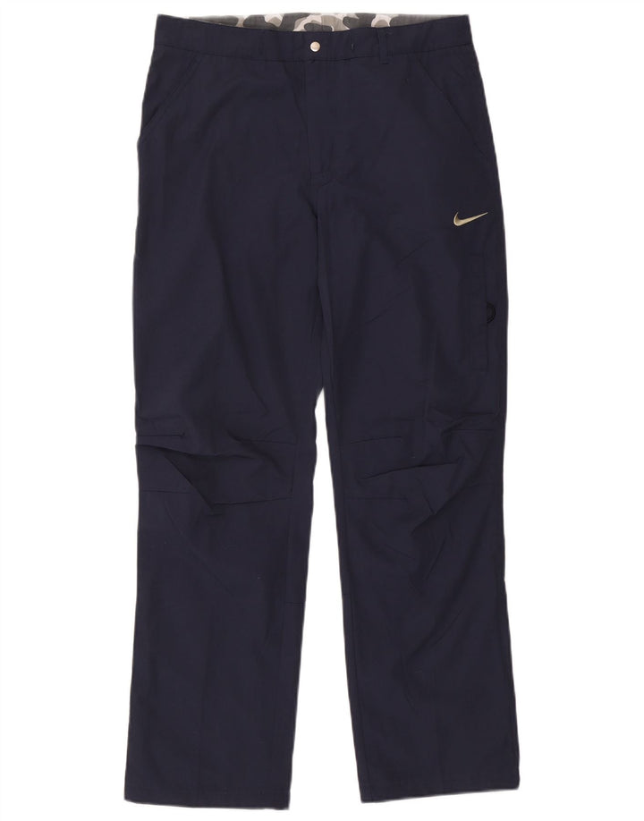 Calça Nike Masculina Straight Chino Médio W30 L29 Azul Marinho Poliéster
