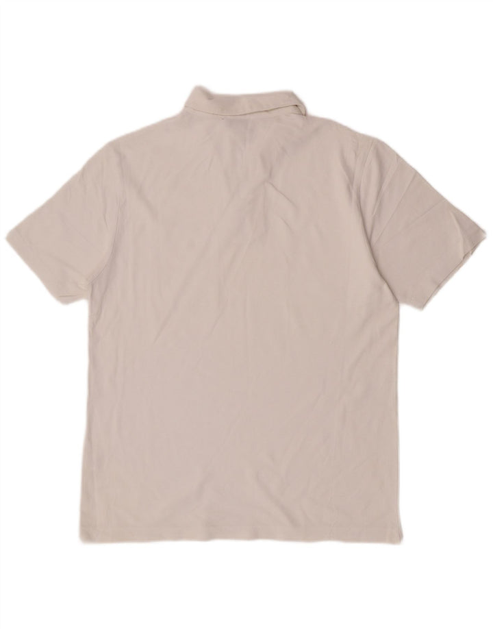 Camisa polo masculina Cerruti 1881 IT 50 algodão branco médio