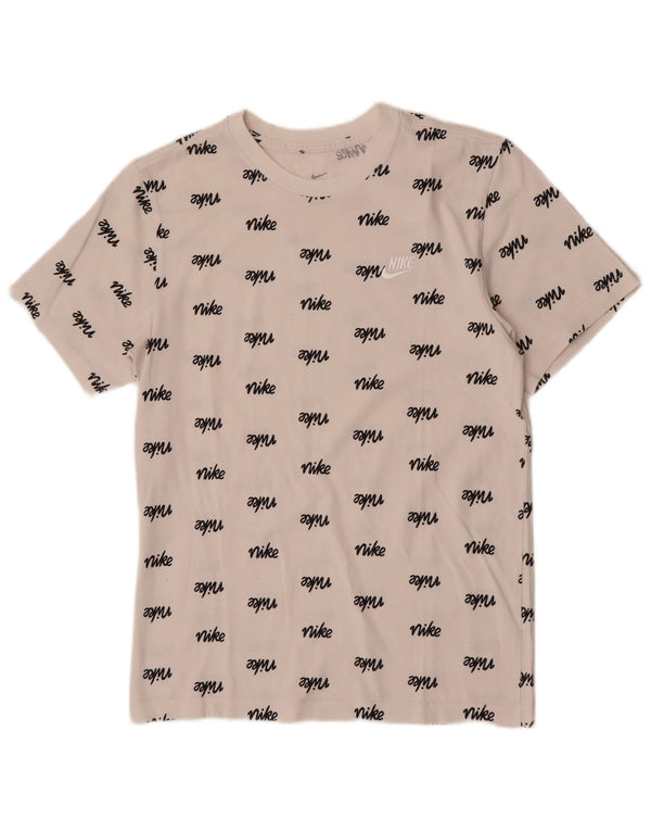 Camiseta Nike masculina gráfica top pequeno branco