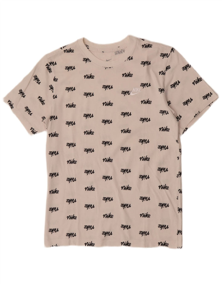 Camiseta Nike masculina gráfica top pequeno branco